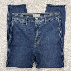 Everlane Jeans Women's 31 (Actual 29x25.5) Blue Raw Hem Minimalist Boho Modern